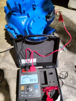 Medición de aislamiento de motores eléctricos